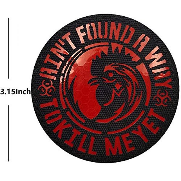 APBVIHL Airsoft Morale Patch 2 2 Pack Infrared Reflective IR Aint Found a Way to Kill Me Yet Patch, Morale Tactical Embroidered Applique Fancy Badge with Hook and Loop Fastener Backing