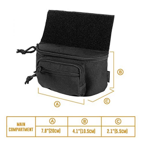 OneTigris Tactical Pouch 3 OneTigris PLUS1 Dump Pouch Tactical Drop Add-on Pack for Airsoft