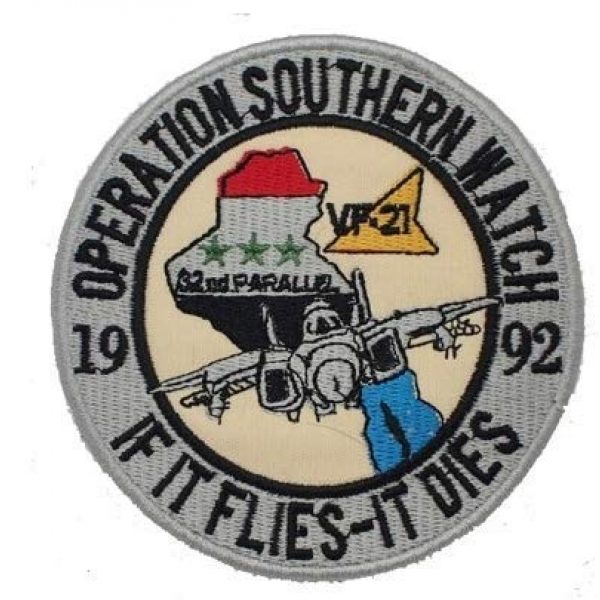Tactical Embroidery Patch Airsoft Morale Patch 1 Operation Southern Watch VF-21 Tactical Embroidery Patch Hook & Loop Morale Patch Military Patch for Clothing Accessory Backpack Armband