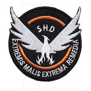 Embroidery Patch Airsoft Morale Patch 1 Tom Clancy's The Division Agent SHD Logo Military Hook Loop Tactics Morale Embroidered Patch