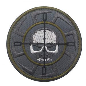 Tactical Embroidery Patch Airsoft Morale Patch 1 Kolovrat Skull Russia FSB Alfa Team Russian Tactical Embroidery Patch Hook & Loop Morale Patch Military Patch for Clothing Accessory Backpack Armband