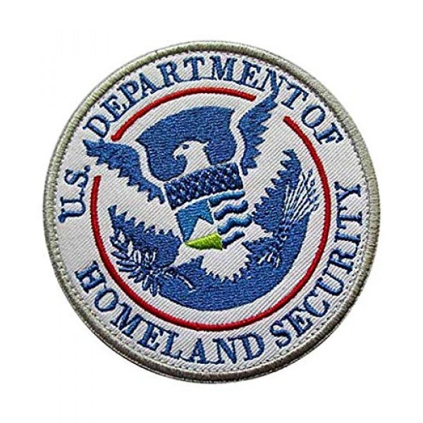 Embroidery Patch Airsoft Morale Patch 2 DEPT of Homeland Security Military Hook Loop Tactics Morale Embroidered Patch