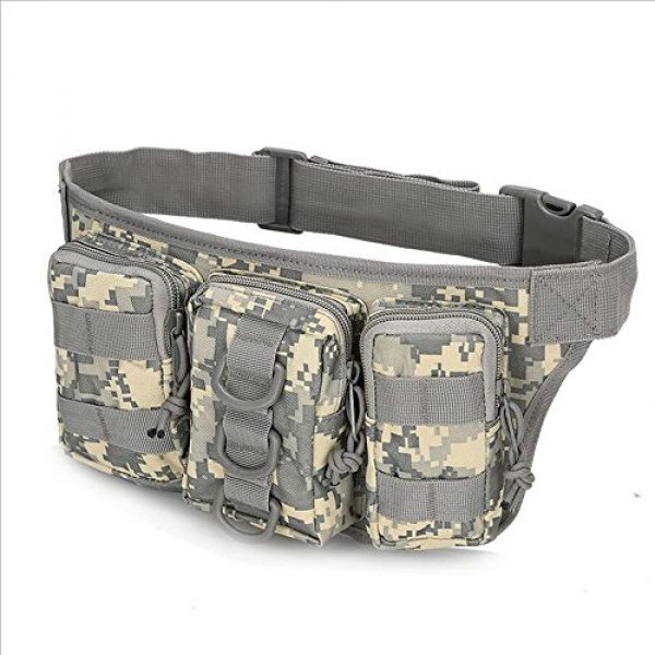 caxece Tactical Pouch 1 caxece Oxford EDC Pouch Camo Bag Military Utility Molle Tactical Waist Pack Belt Gadget Gear Bag Outdoor Camping Hiking Riding Pouch with Cell Phone Holster Holder