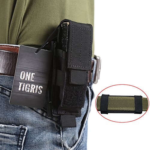 OneTigris Tactical Pouch 4 OneTigris Tactical MOLLE Folding Horizontal Vertical Belt Tool Pouch Single Pistol Mag Pouch