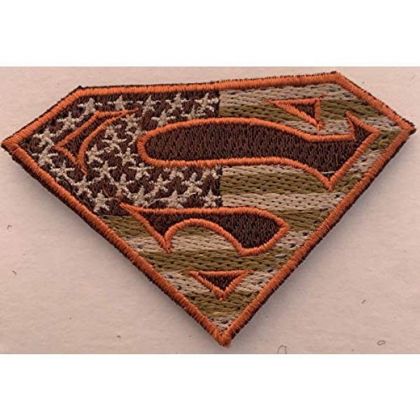 Equinox MR Airsoft Morale Patch 6 Bundle 2 pieces - American Superman large Patches Military Colors