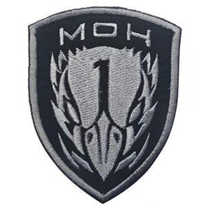 Tactical Embroidery Patch Airsoft Morale Patch 1 Blackbird Medal of Honor MOH Tactical Embroidery Patch Hook & Loop Morale Patch Military Patch for Clothing Accessory Backpack Armband