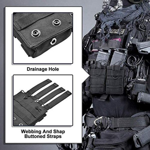 Onepin Tactical Pouch 2 Tactical Triple Double Single M4/M16 Open Top Molle Mag Pouch