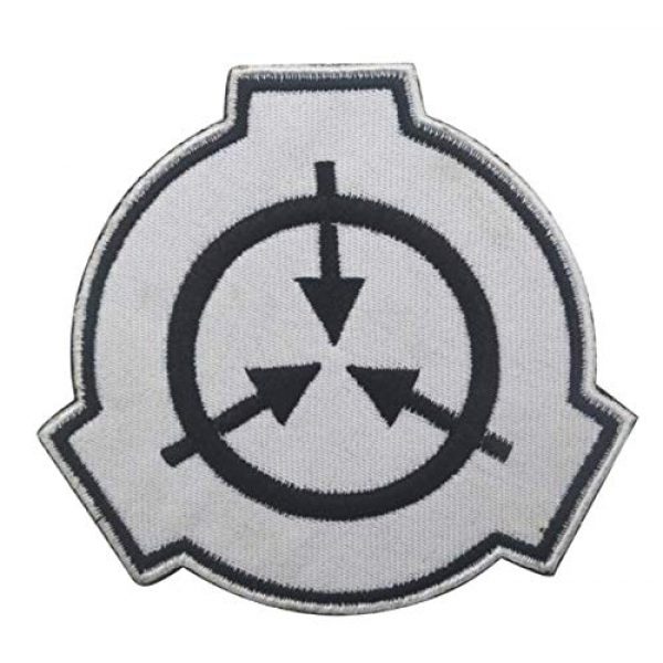 Embroidered Patch Airsoft Morale Patch 3 2pc Special Containment Procedures Foundation SCP Foundation Logo 3D Tactical Patch Military Embroidered Morale Tags Badge Embroidered Patch DIY Applique Shoulder Patch Embroidery Gift Patch