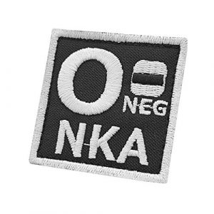 LEGEEON Airsoft Morale Patch 1 LEGEEON ONEG O- NKA Blood Type Morale Army Tactical Embroidery Touch Fastener Patch