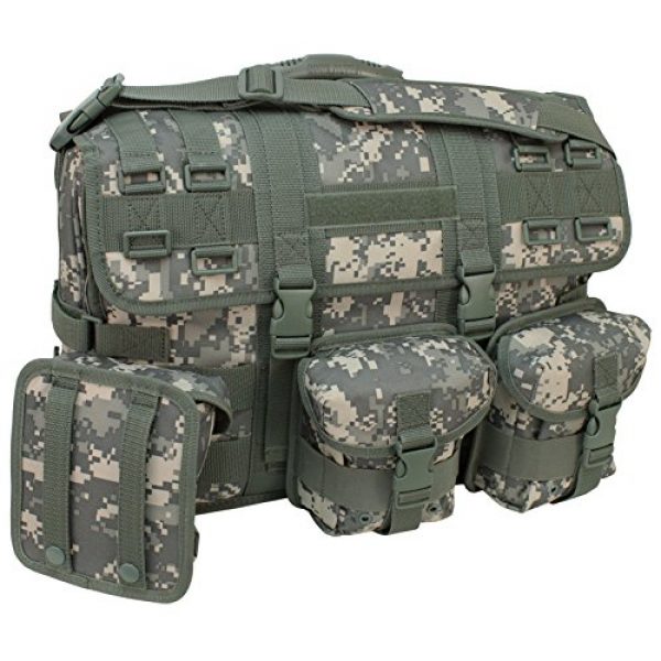 Mercury Tactical Gear Tactical Pouch 2 Mercury Tactical Gear Code Alpha Computer Messenger Bag with Molle Pouches, Camouflage, Army Digital Camoufalge, One Size