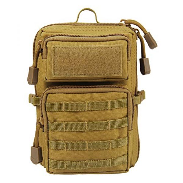 BREEZEY Tactical Pouch 3 BREEZEY EDC Bag Phone Holder Pouch Camping Hiking MOLLE System Backpack Utility Waist Bag