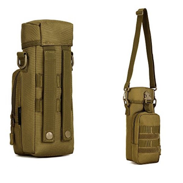 ArcEnCiel Tactical Pouch 6 ArcEnCiel Molle Water Bottle Pouch Tactical Military Kettle Set Holder Hydration Bag Carrier Pocket for Camping Climbing Cycling Hiking Travelling