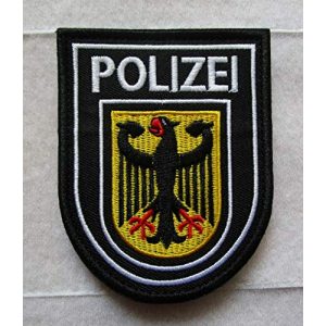 Embroidered Patch Airsoft Morale Patch 1 German Imperial Germany Polizei Eagle Flag 3D Tactical Patch Military Embroidered Morale Tags Badge Embroidered Patch DIY Applique Shoulder Patch Embroidery Gift Patch