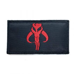 Almost SGT Airsoft Morale Patch 1 Boba Fett Symbol Logo Patch Star Wars Bounty Hunter - Funny Tactical Military Morale Embroidered Patch Hook Backing