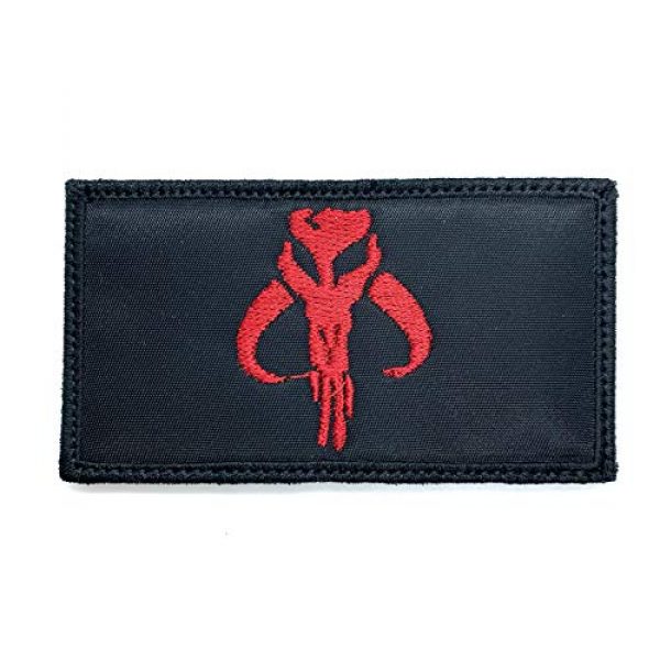 Almost SGT Airsoft Morale Patch 1 Boba Fett Symbol Logo Patch Star Wars Bounty Hunter - Funny Tactical Military Morale Embroidered Patch Hook Backing
