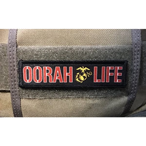 RedheadedTshirts Airsoft Morale Patch 2 1x4 Oorah Life Morale Patch Tactical Military. 1x4" Hook and Loop Made in The USA