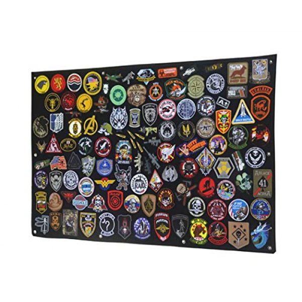 Aoutacc Airsoft Morale Patch 5 27.5" x 42.5" Tactical Military Patch Holder Board Hook & Loop Morale Patch Panel Wall(108x70cm)