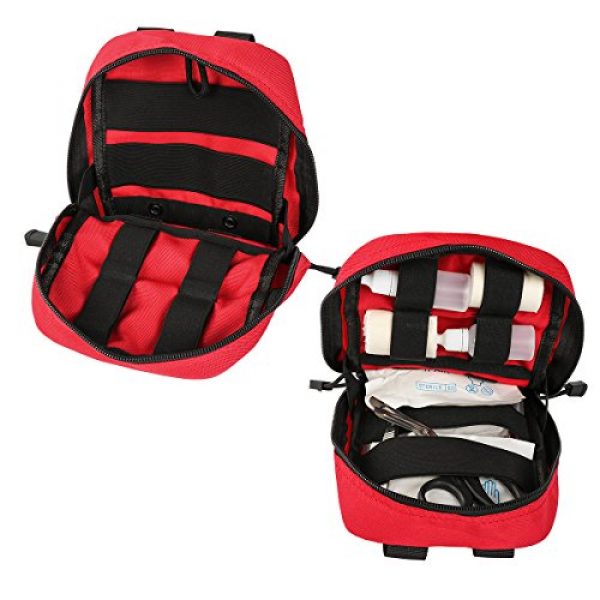 IronSeals Tactical Pouch 2 IronSeals Medical Pouch, Tactical MOLLE EMT Medical First Aid IFAK Blowout Utility Pouch with First Aid Patch and Shear