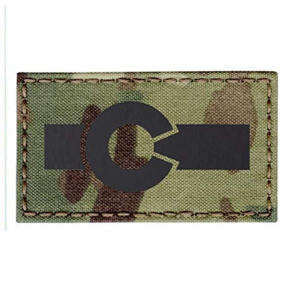 Tactical Freaky Airsoft Morale Patch 1 Colorado Flag Multicam Infrared IR 3.5x2 IFF Tactical Morale Touch Fastener Patch