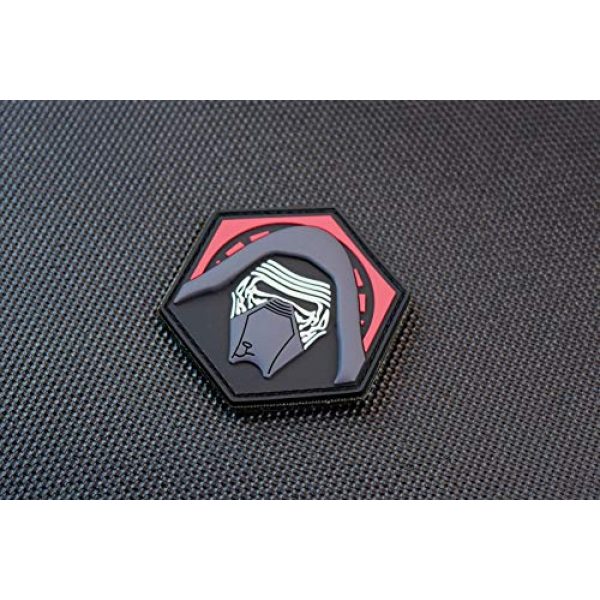 BritKitUSA Airsoft Morale Patch 3 BritKitUSA 3D PVC Kylo Ren GITD Morale Patch Star Wars Last Jedi Episode 8 Hook Backing