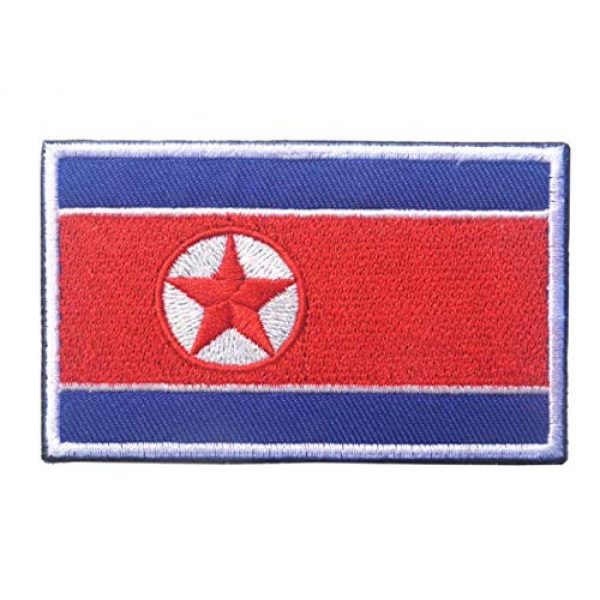 Tactical Embroidery Patch Airsoft Morale Patch 3 2pcs Korea Flag Embroidery Patch Military Tactical Morale Patch Badges Emblem Applique Hook Patches for Clothes Backpack Accessories