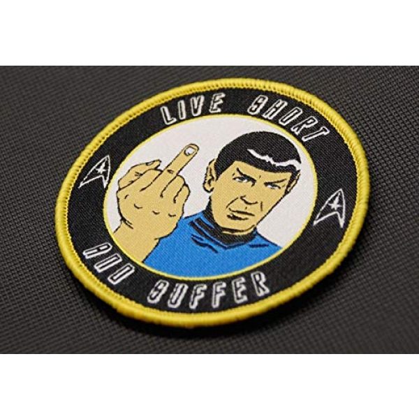 BritKitUSA Airsoft Morale Patch 2 BritKitUSA Nihilistic Spock Morale Patch Star Trek Captain Spock Hook & Loop