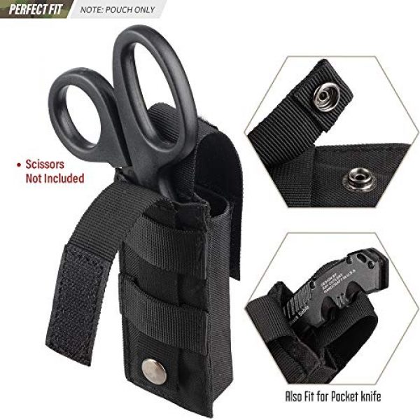 Livans Tactical Pouch 5 Livans Tactical Medical Shears Pouch, Molle Medical Shears Pouch EMT Scissors Bag Fit for Tourniquet, EMT Shears, Folding Knife, Tactical Flashlight, Pistol Mag Pouch Small Tool Bag Organizer