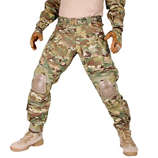 IDOGEAR SPORTS Tactical Pant 1 IDOGEAR G3 Combat Pants with Knee Pads Multicam Black Airsoft Hunting Army Military Camouflage Clothing
