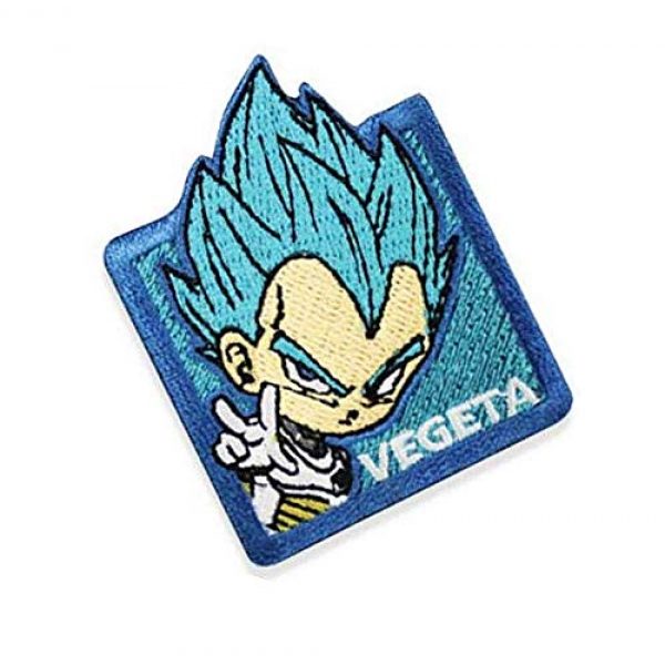 Embroidery Patch Airsoft Morale Patch 3 Dragon Ball Super Vegeta Military Hook Loop Tactics Morale Embroidered Patch