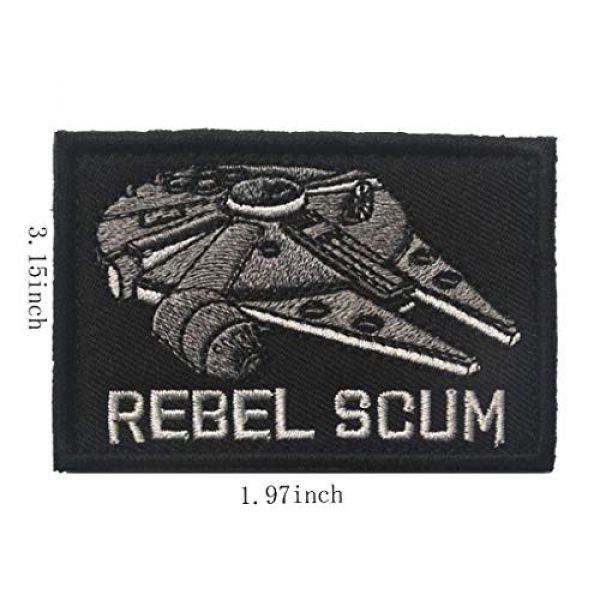 ODSP Airsoft Morale Patch 3 ODSP 4 Pieces Star War Embroidered Morale Hook and Loop Fastener Tactical Patches