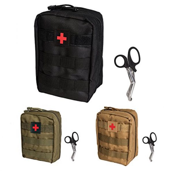 Krisvie Tactical Pouch 1 Krisvie Tactical EMT Pouch 1000D Nylon Molle First Aid Bag for Outdoor