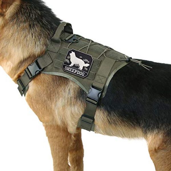 Morton Home Airsoft Morale Patch 5 Morton Home "Sheepdog" Hook and Loop Patch Tactical Morale Military Combat Armband Clothing Badge for Jackets Jeans Hat Cap (SWAT)