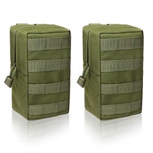 Livans Tactical Pouch 1 Livans 2 Pack Molle Pouches, Tactical EDC Utility Pouch Compact Water-Resistant, Organize Small Gear Gadget for Military Backpack