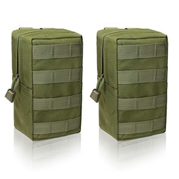 Livans Tactical Pouch 1 Livans 2 Pack Molle Pouches, Tactical EDC Utility Pouch Compact Water-Resistant, Organize Small Gear Gadget for Military Backpack