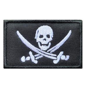Antrix Airsoft Morale Patch 1 Antrix Pirate Jolly Roger Military Emblem Badge Patch Hook & Loop Pirate Flag Tactical Patch