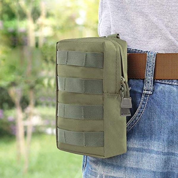 Aoutacc Tactical Pouch 5 2 Pack Tactical Modular Molle Pouches, Compact Small Utility Pouch EDC Waist Bag Pouch