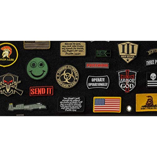 BASTION Airsoft Morale Patch 5 BASTION Morale Patches (Zombie Response Team, Green) | 3D Embroidered Patches w/Hook & Loop Fastener Backing | Well-Made Clean Stitching, Military Patches for Tactical Bag, Hats & Vest