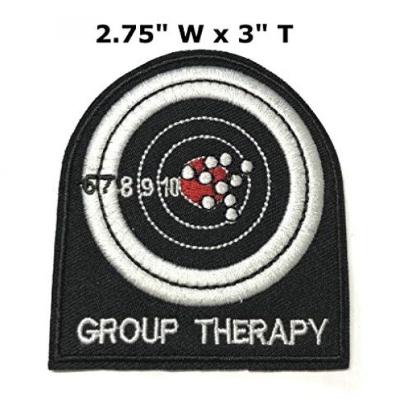 Appalachian Spirit Airsoft Morale Patch 2 Group Therapy Range Target 3" Embroidered Patch DIY Iron or Sew-on Decorative Vacation Travel Souvenir Applique Biker Emblem Badge Military Veteran Tactical Funny Humor