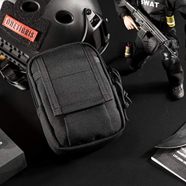 OneTigris Tactical Pouch 6 OneTigris Tactical Molle EDC Pouch Utility Gadget Belt Waist Bag for 5.5" iPhone 6 Plus iPhone 7 Plus Smartphone
