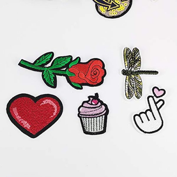 Niangzisewing Airsoft Morale Patch 4 Niangzisewing Mix Lots Bulk 50pcs Iron on Patches sew on Patches Craft Embroidery Patch Motif Clothes Jackets Hats Backpacks Jeans Kids Rainbows Rose Bird Butterfly Hearts (Mix, from 1" to 3")
