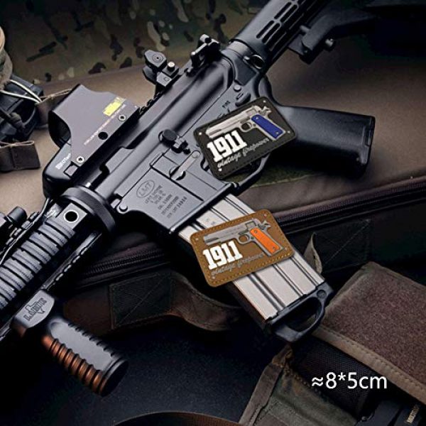 Morton Home Airsoft Morale Patch 4 Morton Home 1911 Vintage Firepower PVC Patch (Black)
