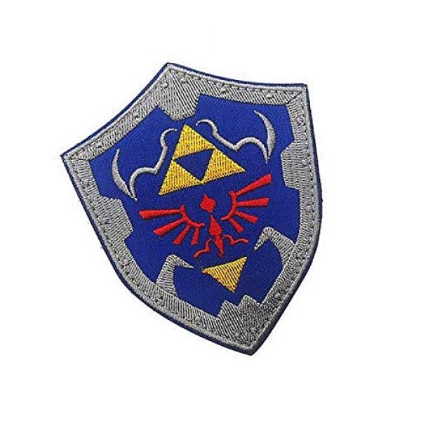 Embroidery Patch Airsoft Morale Patch 2 The Legend of Zelda Link Shield Military Hook Loop Tactics Morale Embroidered Patch