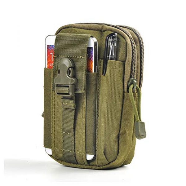 Carole4 Tactical Pouch 1 Waist Case Bag, Sporting D30 Molle Waterproof Outdoor Sport Waist Pack Coin Purse for Mobile Nylon Waist Bag Army Military EDC Small Bag