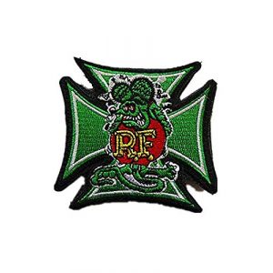 Embroidery Patch Airsoft Morale Patch 1 Rat Fink Military Hook Loop Tactics Morale Embroidered Patch