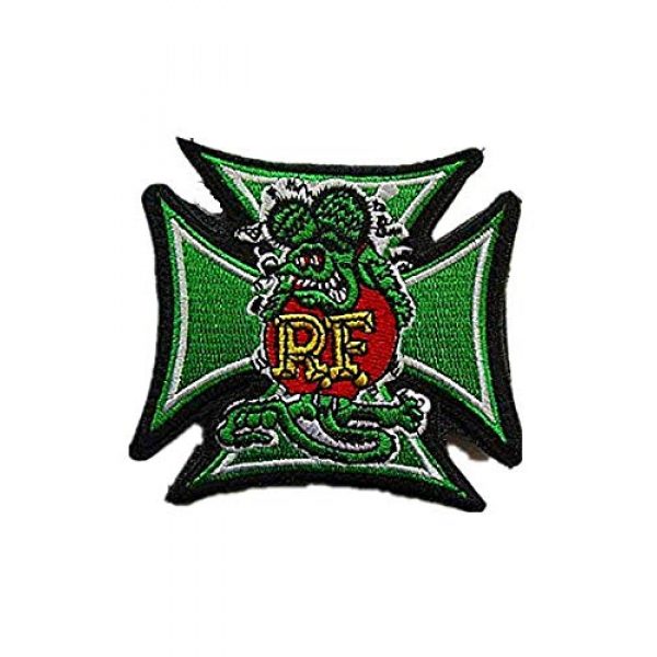 Embroidery Patch Airsoft Morale Patch 1 Rat Fink Military Hook Loop Tactics Morale Embroidered Patch