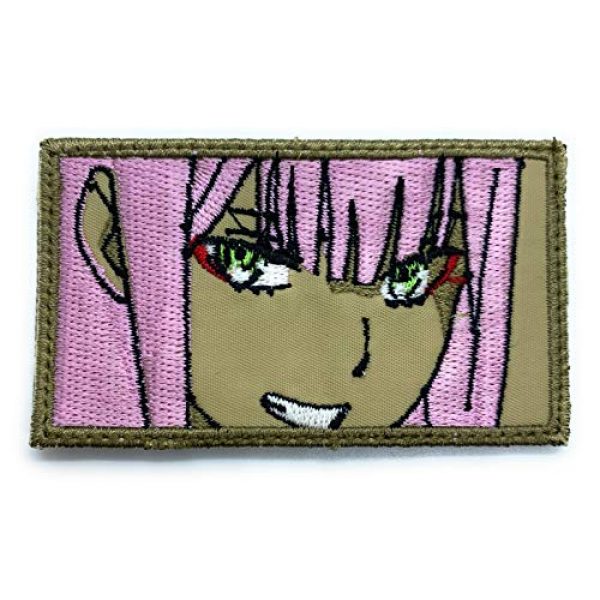 Almost SGT Airsoft Morale Patch 1 Zero 2 Patch - Funny Tactical Military Morale Embroidered Patch Hook Backing(Brown)