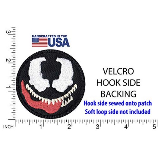 Tactical Patch Works Airsoft Morale Patch 2 Venom Cartoon Simple Head Patch