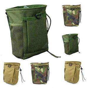 MinLia Tactical Pouch 1 1PC Tactical Molle Drawstring Magazine Dump Pouch,Military Molle Tactical Magazine Dump Belt Pouch Bag Utility Hunting Magazine Pouch Pocket Storage Bag