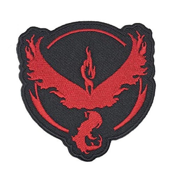 OYSTERBOY Airsoft Morale Patch 1 OYSTERBOY Pocketmon Go Gym Team Valor/Mystic/Instinct Embroideryv Sew Iron-on Patch