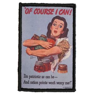 WAPPEN-YA DONGRI Airsoft Morale Patch 1 WW2 Propaganda Poster Style Morale Patch Hook and Loop A550 (Type6)